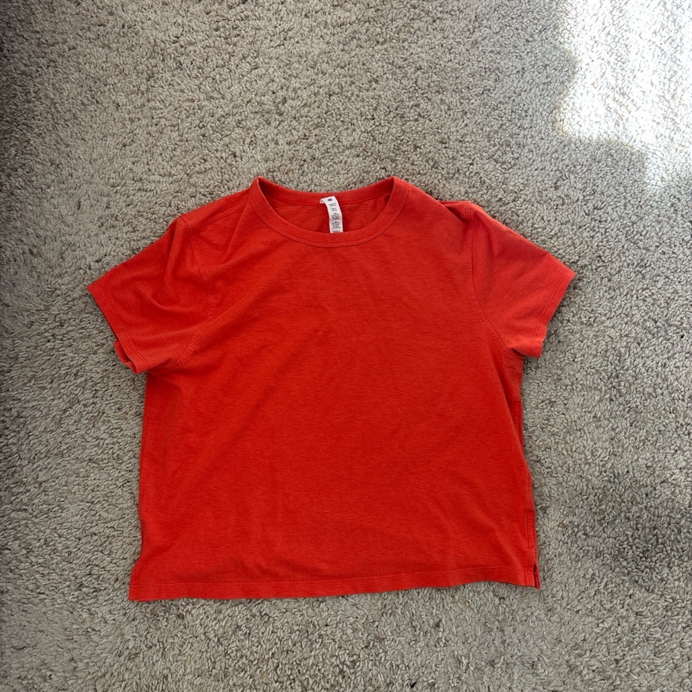 Lululemon Athletica Orange Tee
